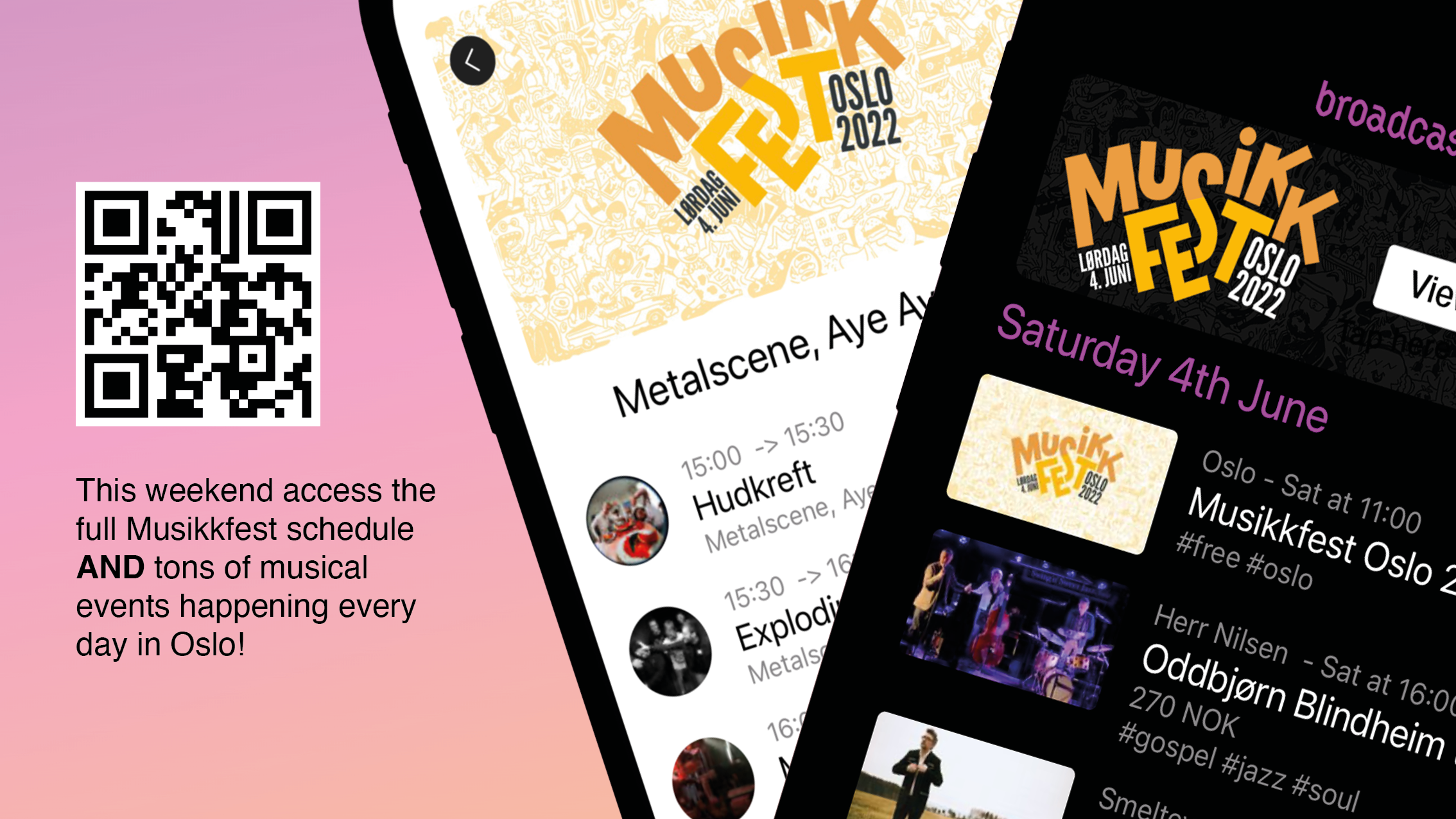 Cover Image for Musikkfest Oslo special - two apps in one!