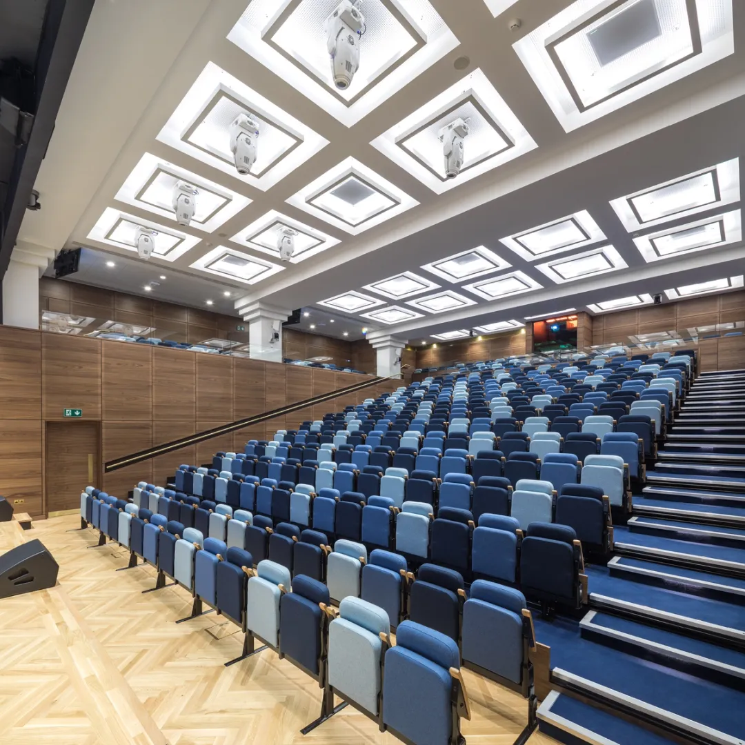 blue university auditorium