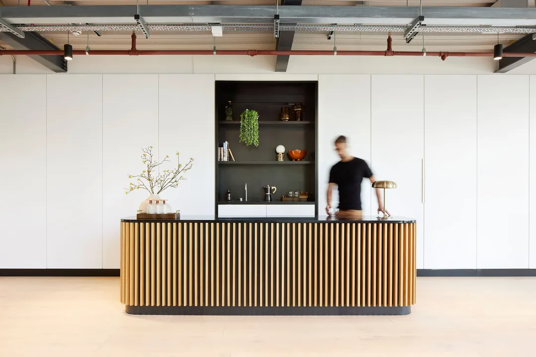 Man at bar area 