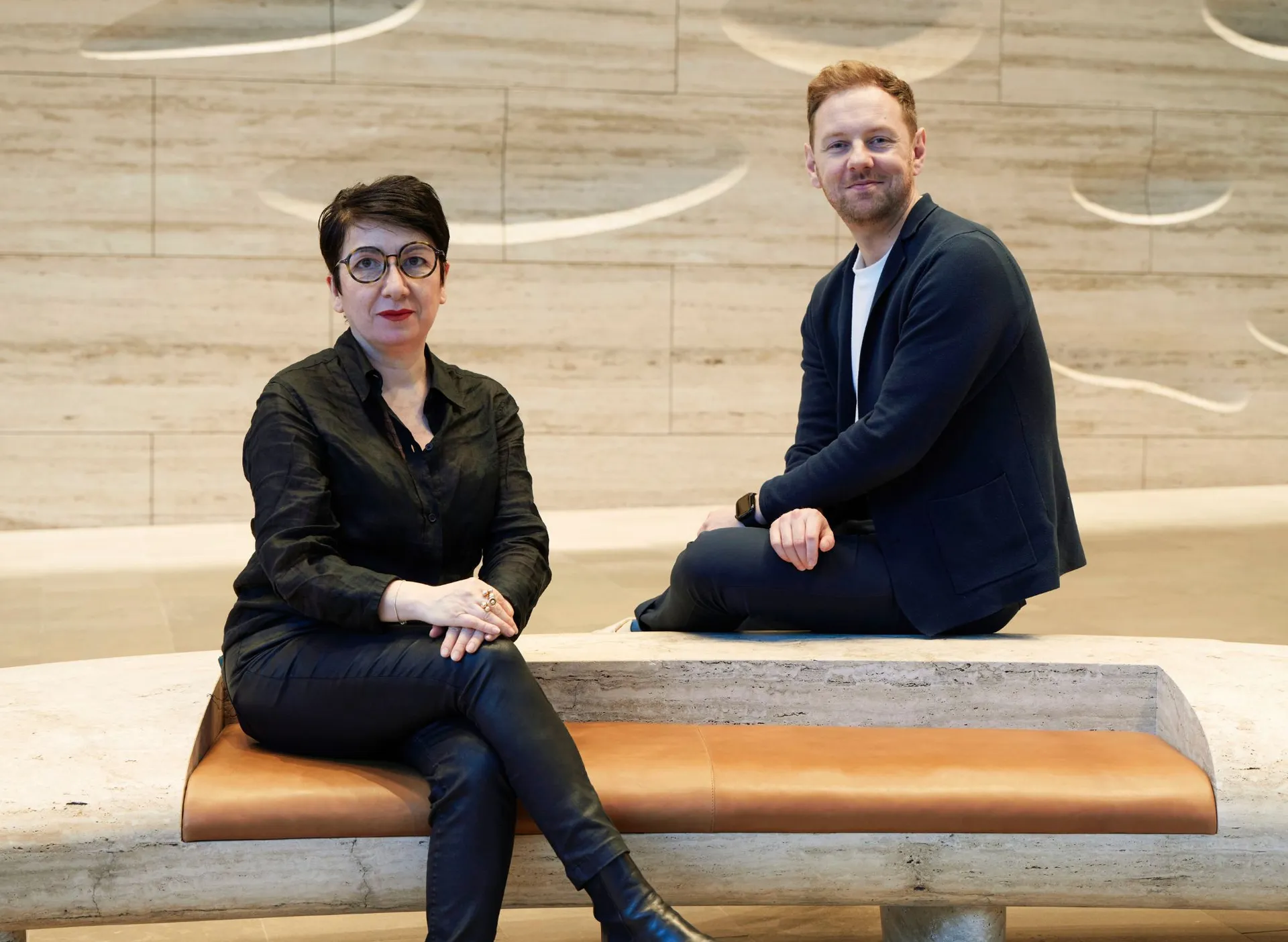 Photograph of Andy Thomas and Rossella Faraci