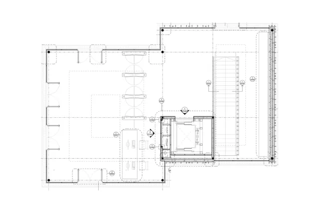 Architectural plan black and white