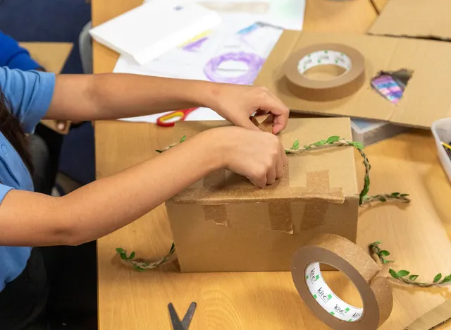 Model being created by year 2 pupil