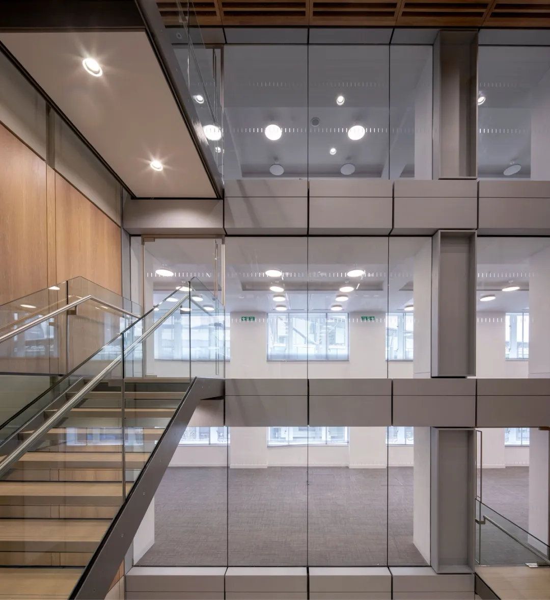 view of building interior with stairs