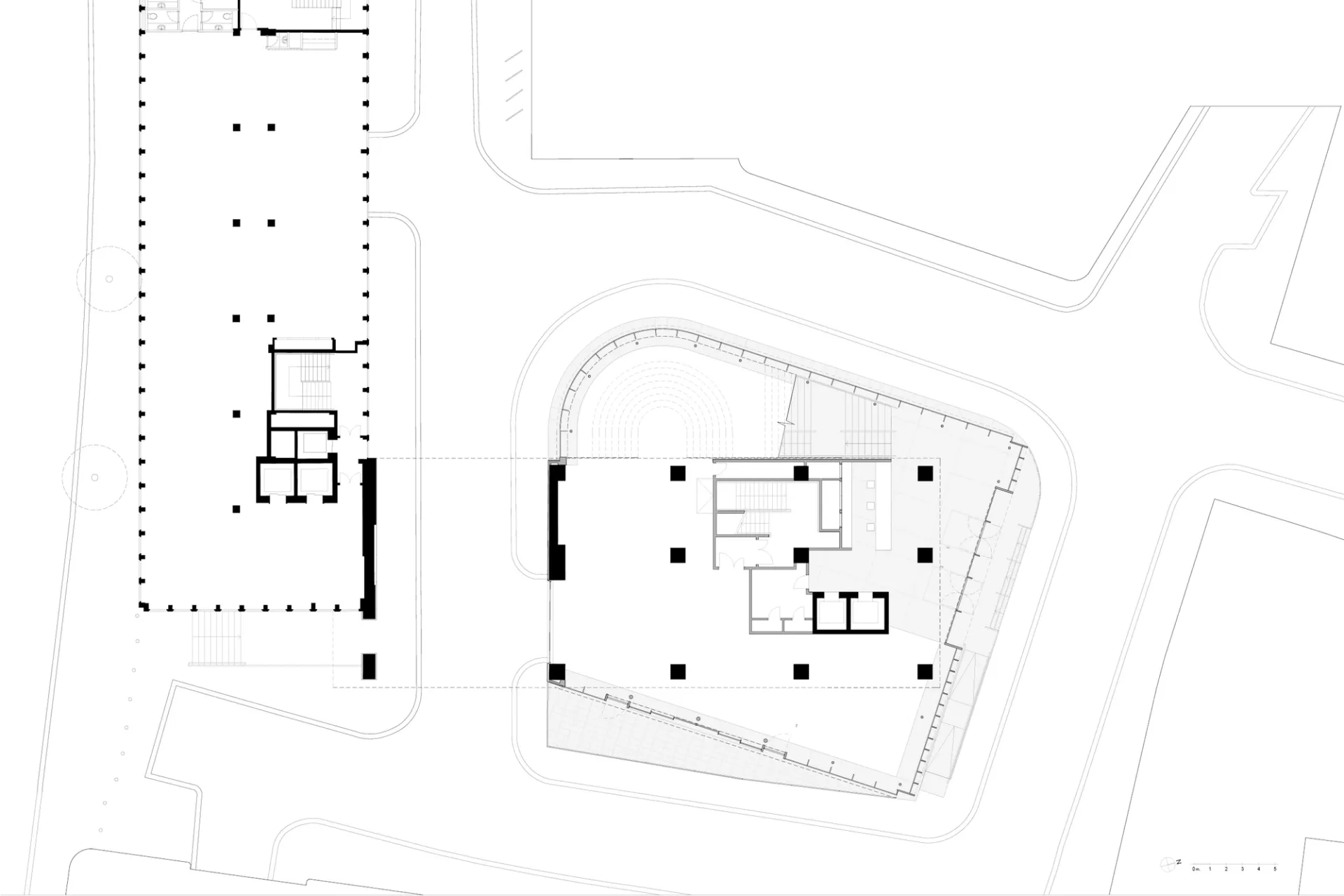 black and white drawing architectural plan