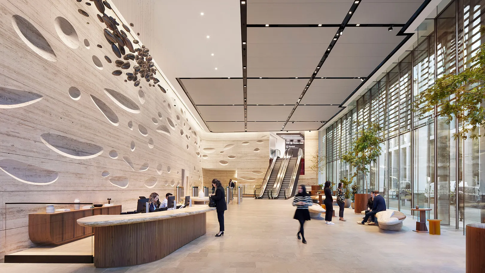 Photograph of reception lobby