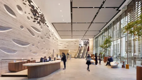 Photograph of reception lobby