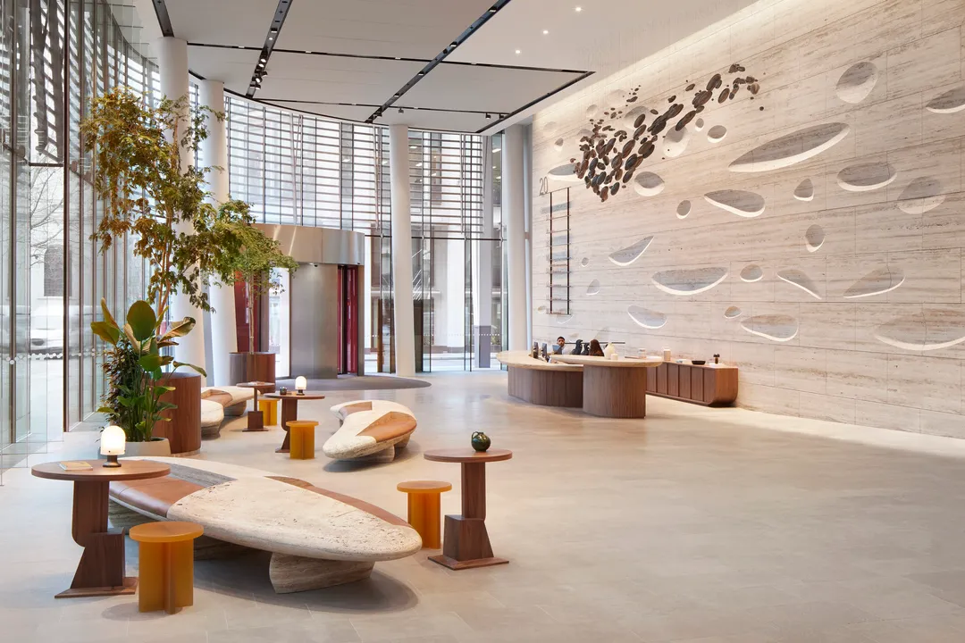 Photograph of reception lobby