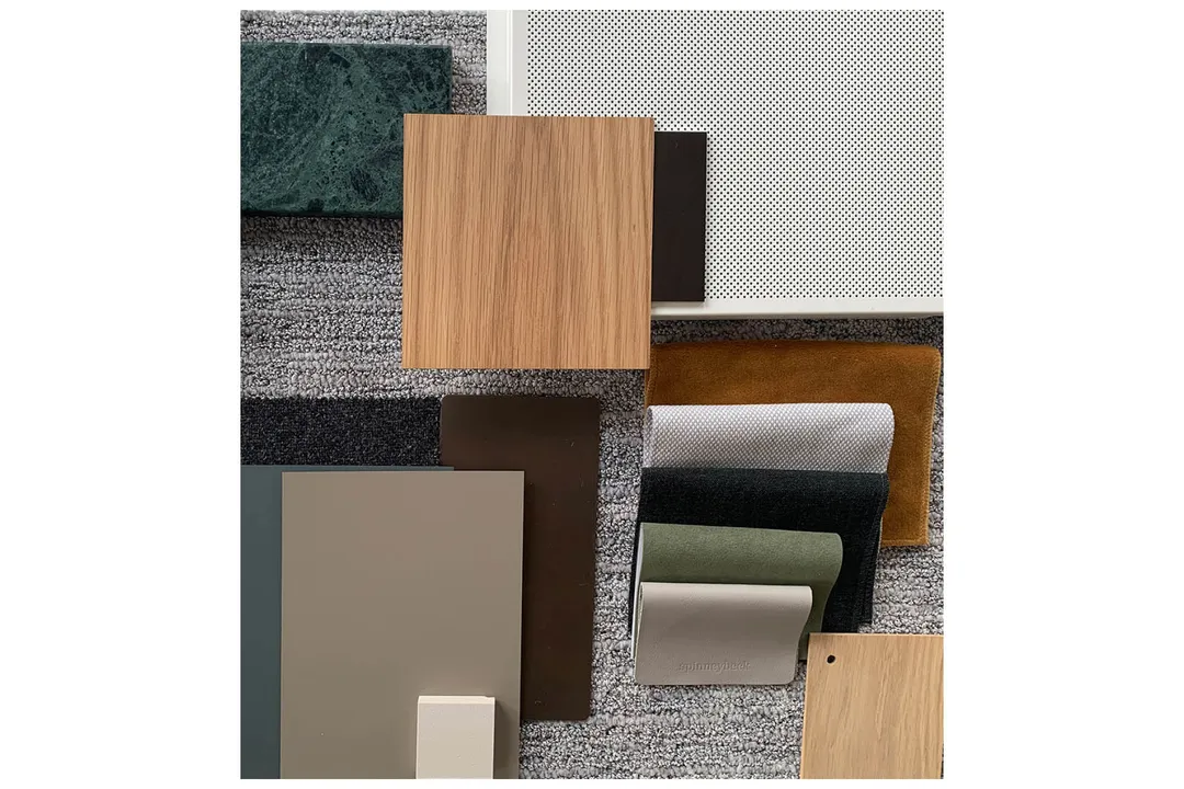 Scheme board made up of materials used 