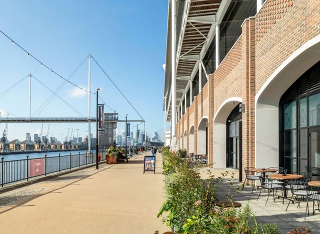 Photograph of Facade and public realm at the Excel