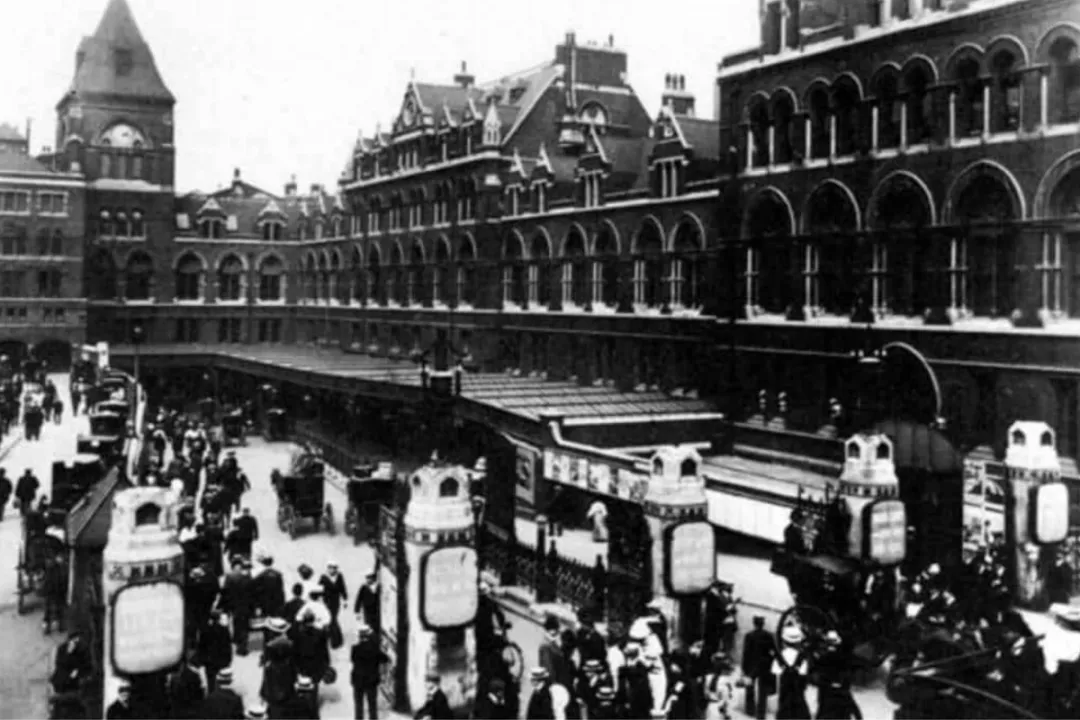 A historic photo of the original site