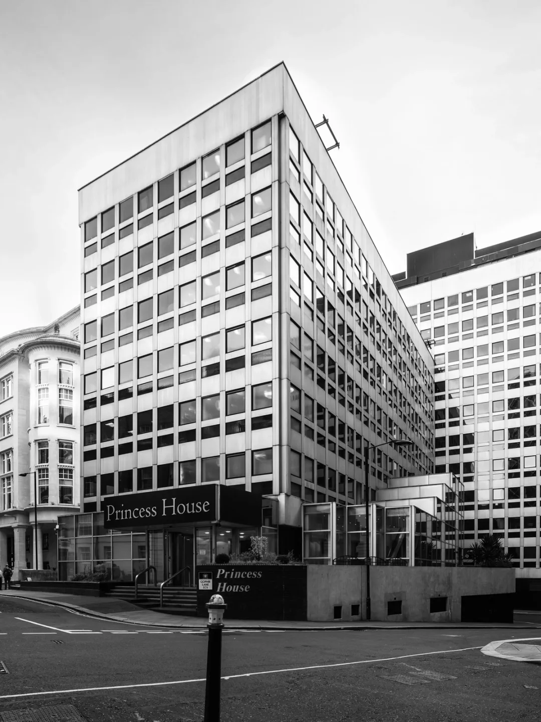 archival image of building before adaptive reuse