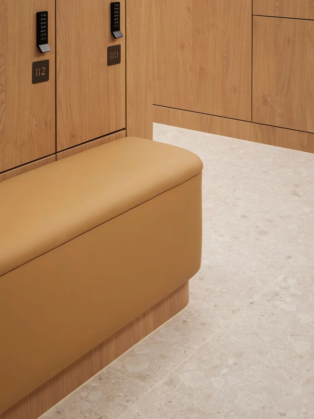 Detail of stool in changing room