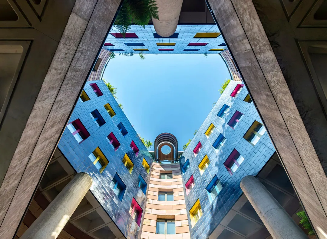 One Poultry photograph - view looking up