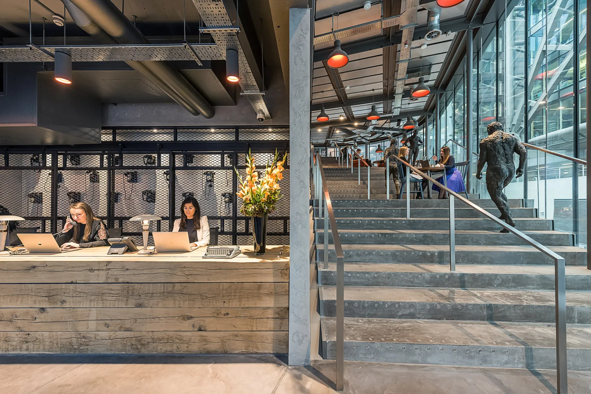 reception and grad staircase view