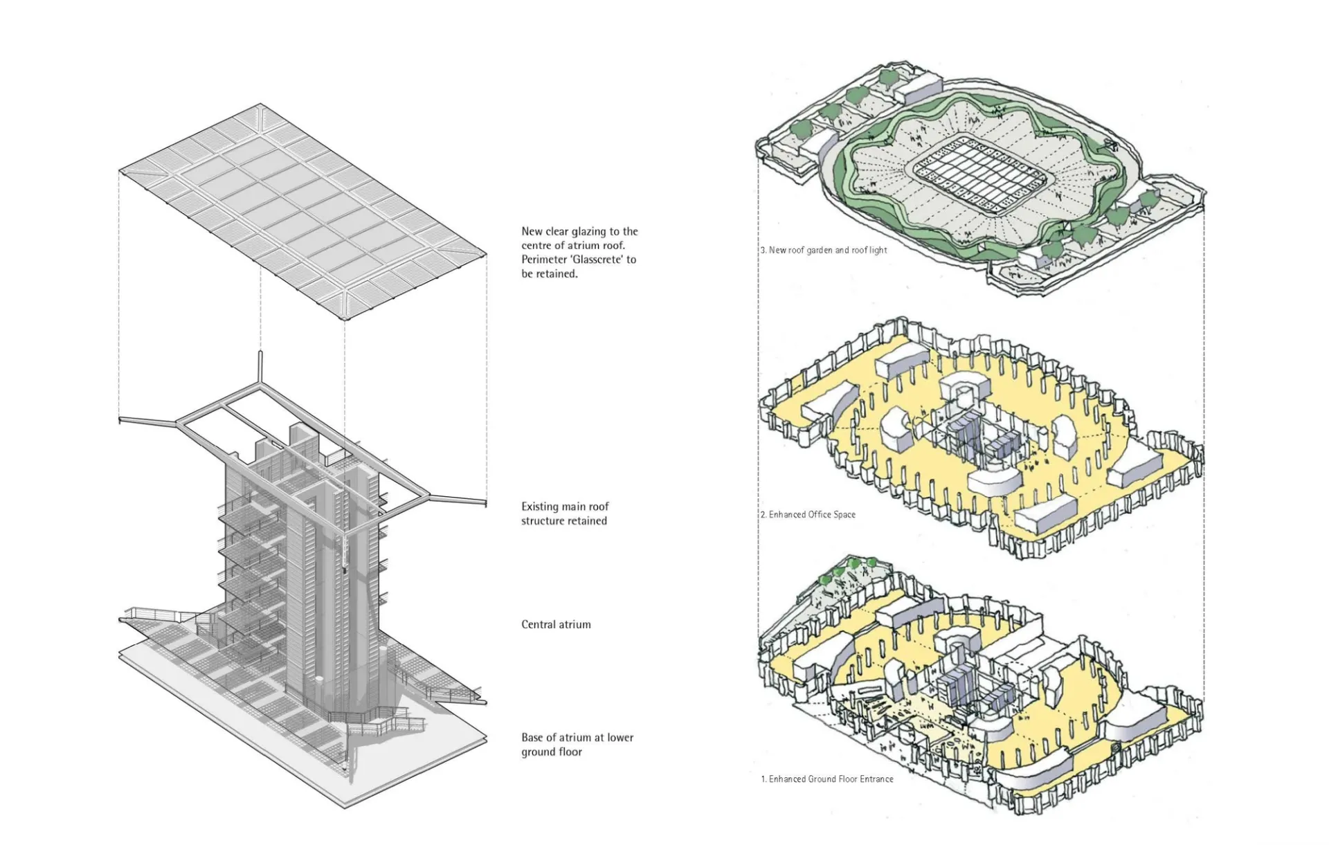 Diagram explaining atrium illumination