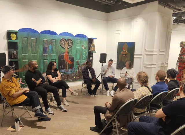 Photograph of panel discussion