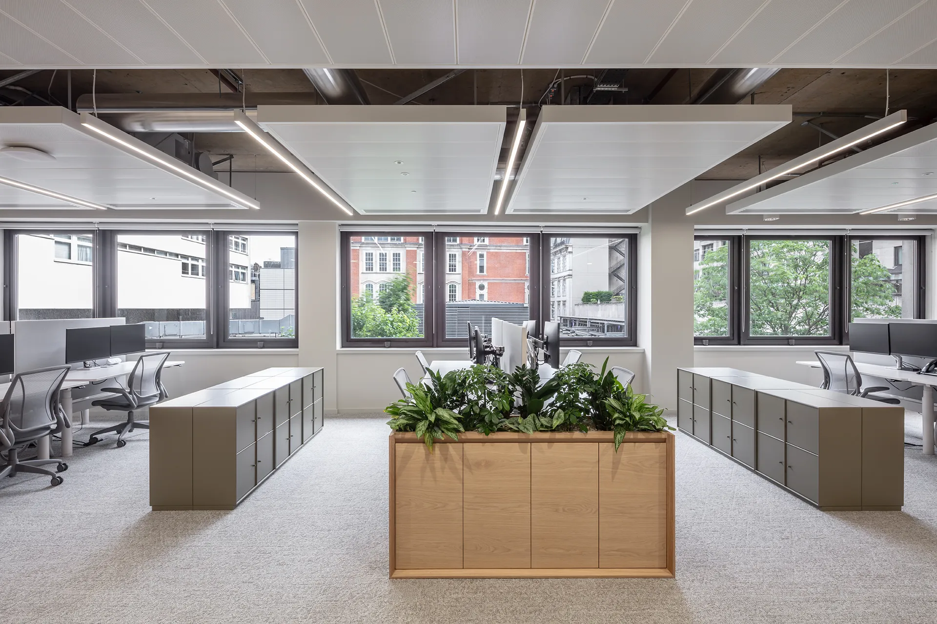Elevation of office space