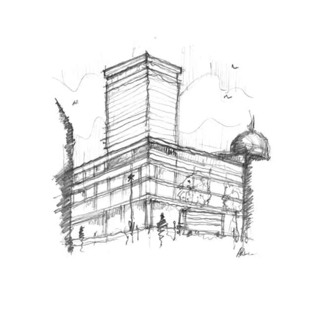 Drawing of building