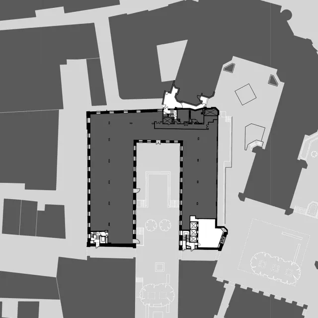 A ground floor plan