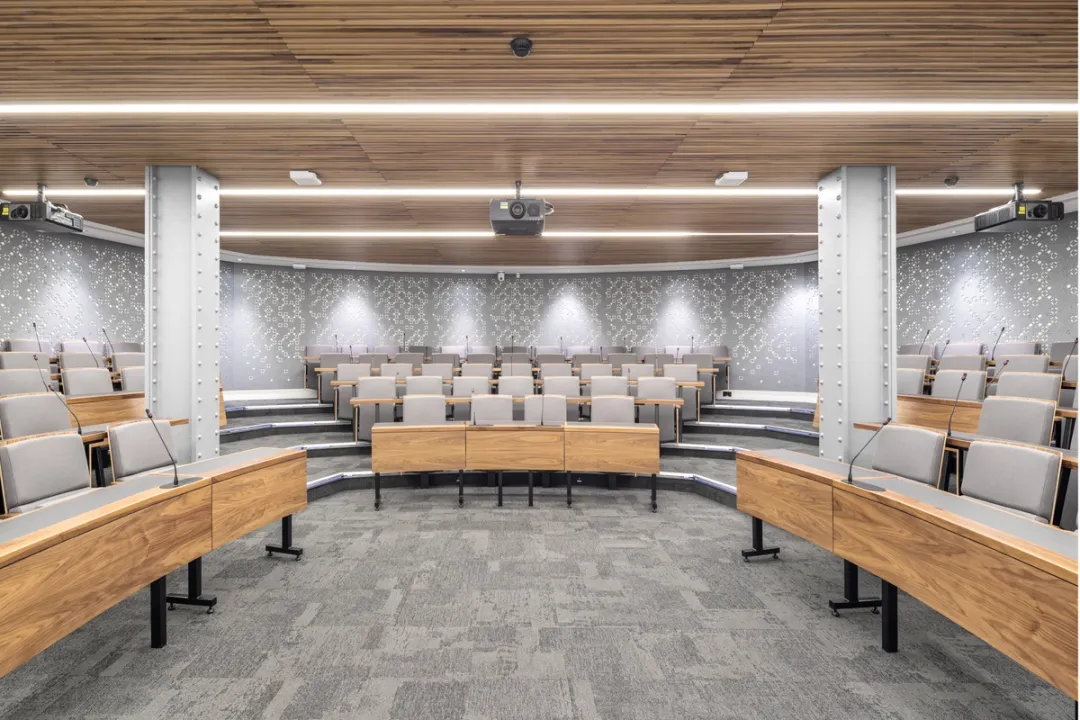 auditorium view of univeristy campus