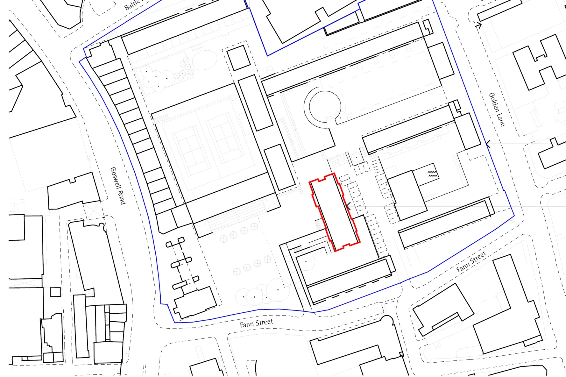 site plan architectural drawing