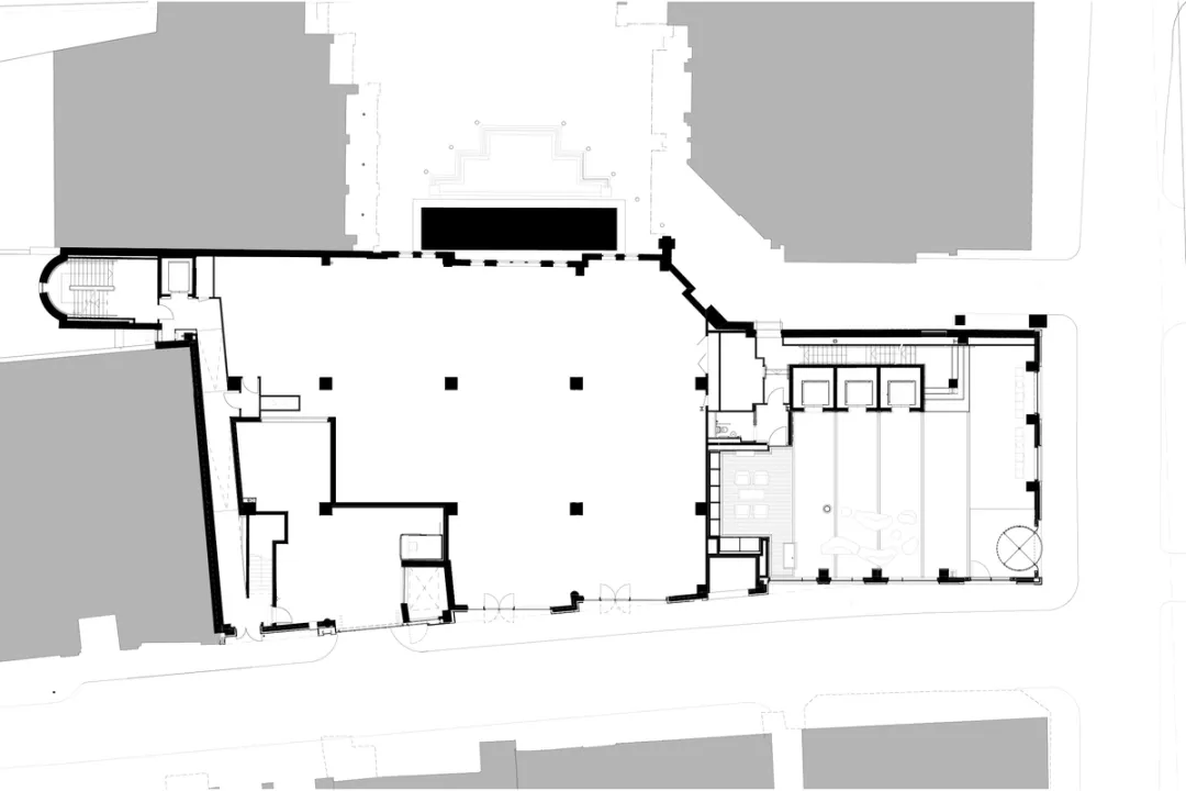 architectural plan grey white black