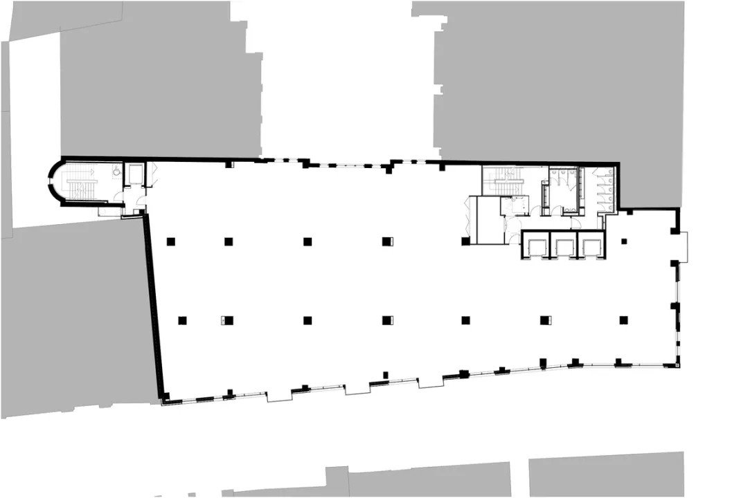 architectural plan grey white black