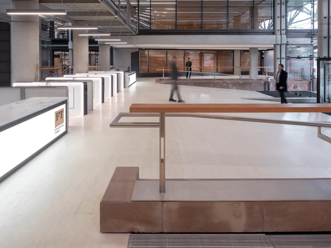 Bracken House entrance - after detail