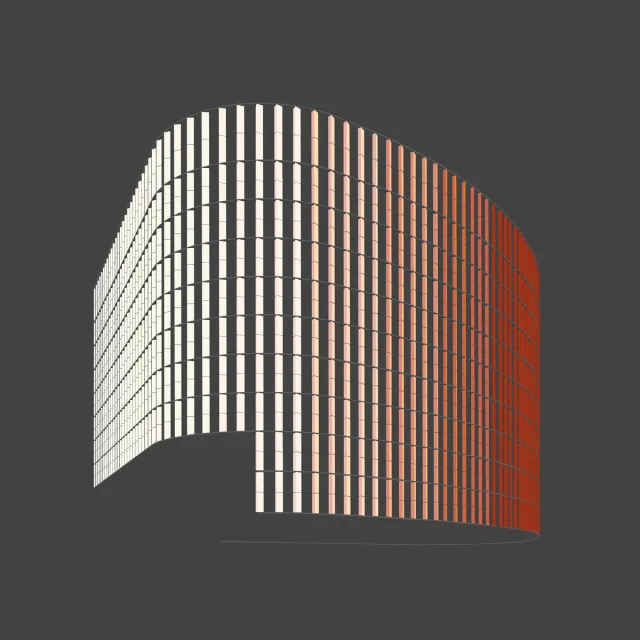 Colour gradient architectural diagram