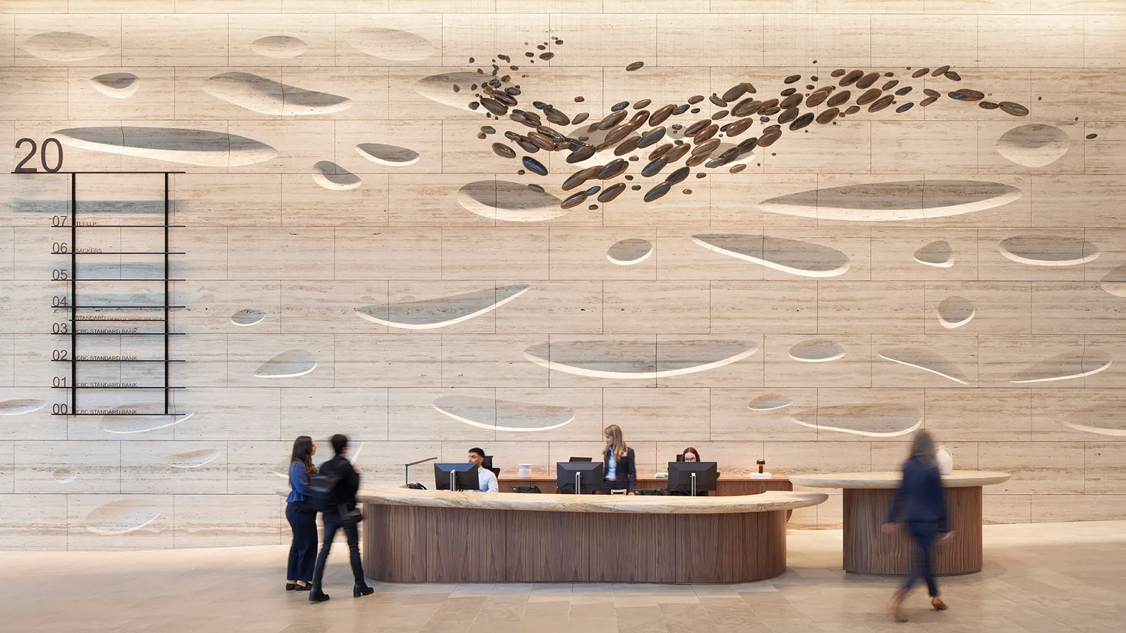 Photograph of reception at 20 Gresham Street