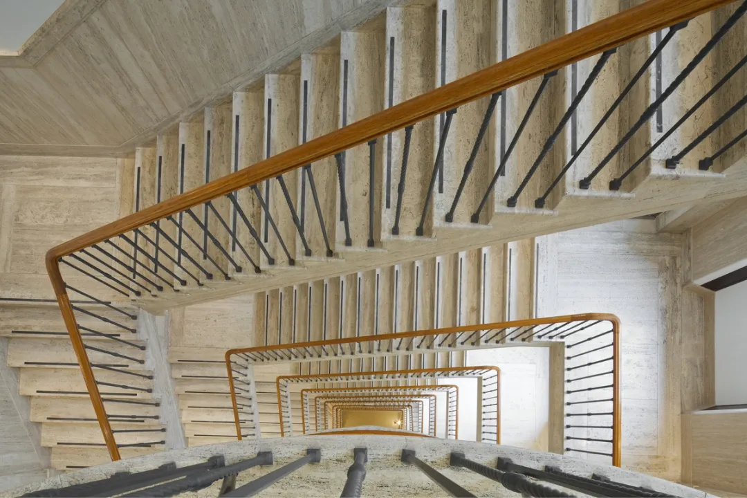detail of stairwell from above