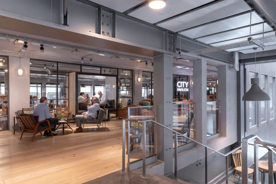 view of workplace industrial aesthetics 