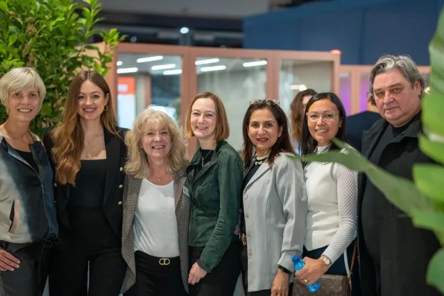 portrait of 6 people at event