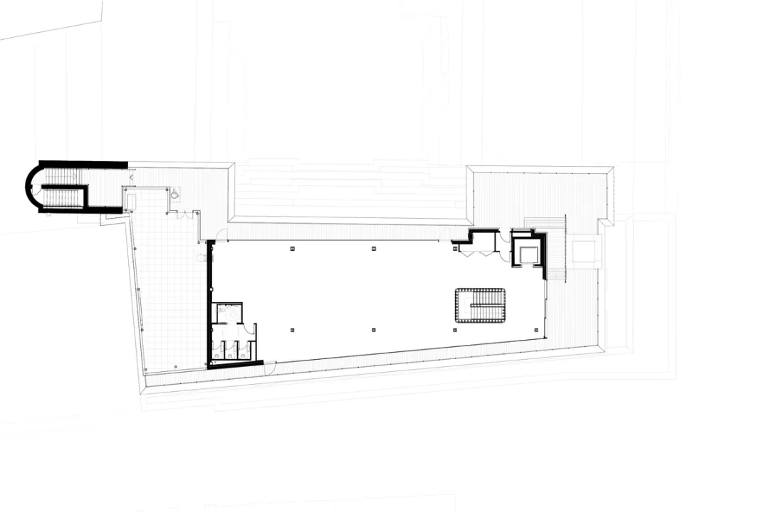 architectural plan white black