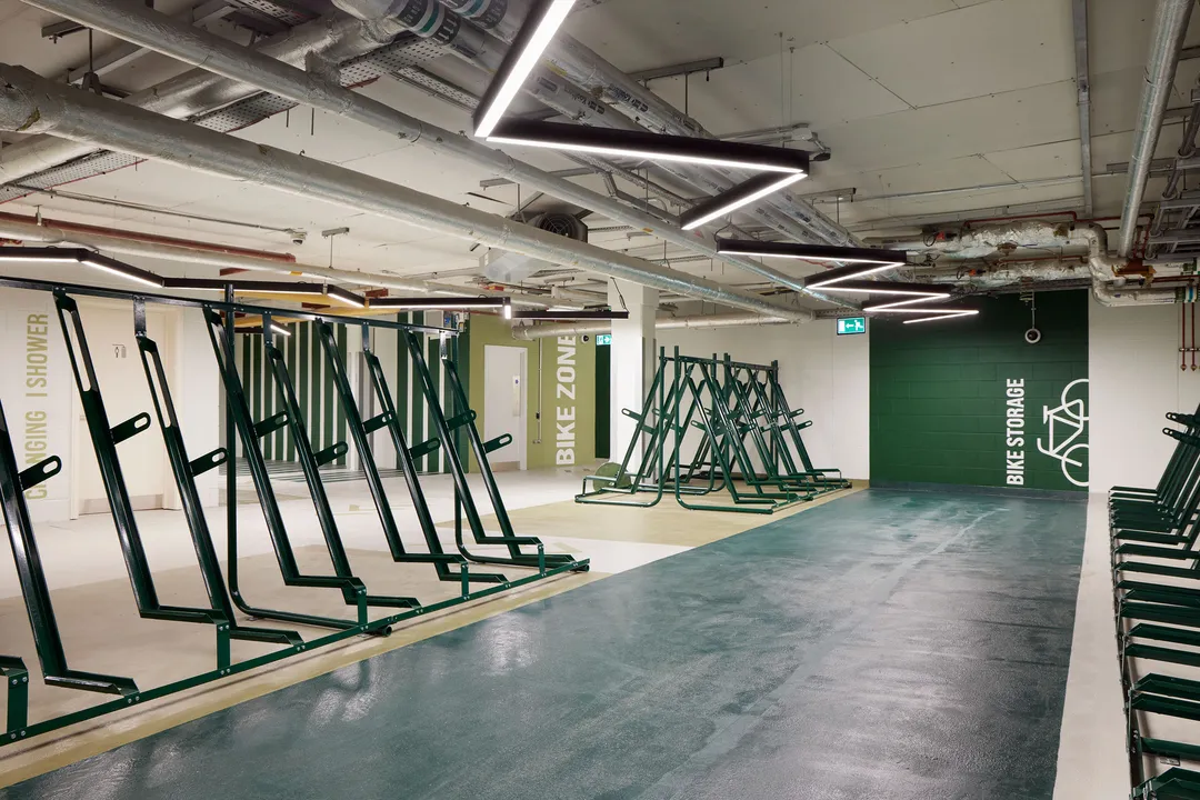 photograph of cycle storage