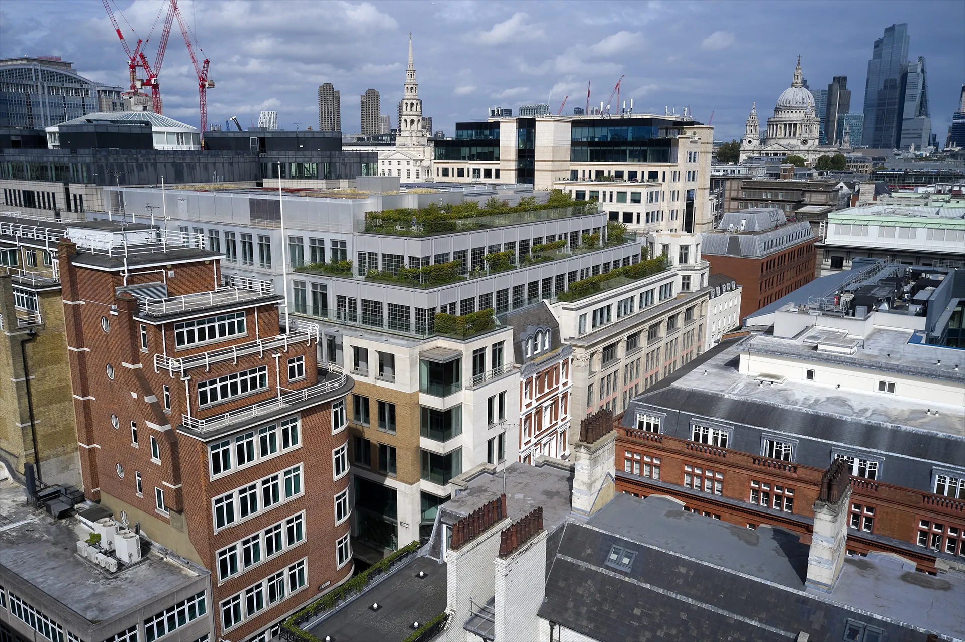 Aerial view of rooftop of The Northcliffe