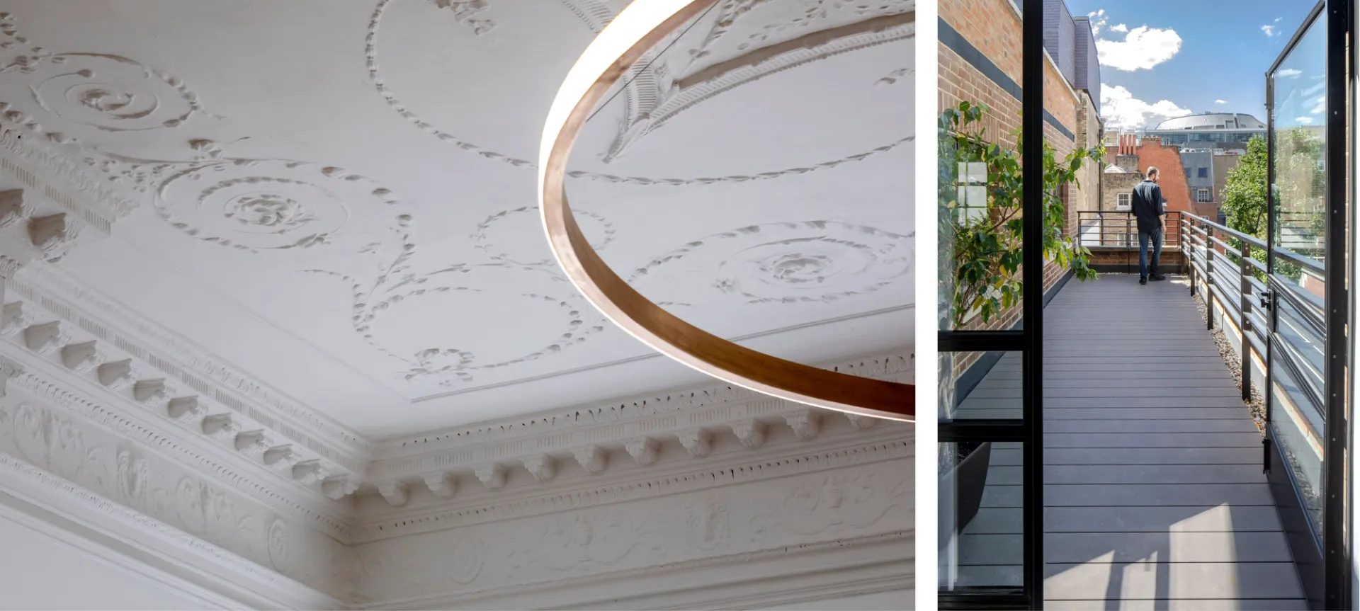 detail of interior and terrace