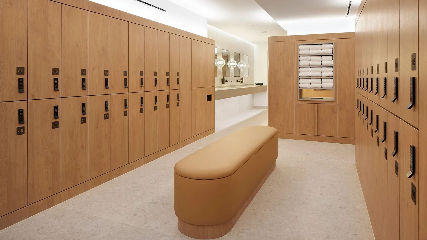 Photograph of end of trip, changing rooms 