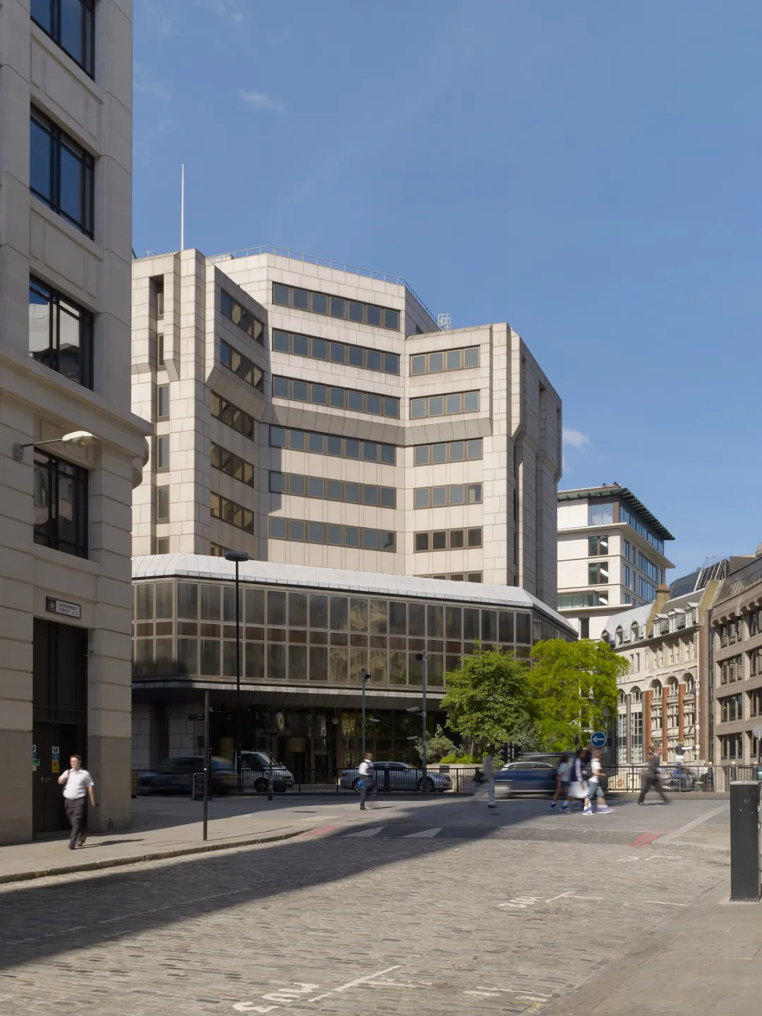 image of building before it has been demolished with blue skies