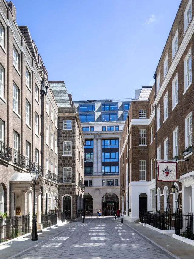 image of mews view with listed buildings