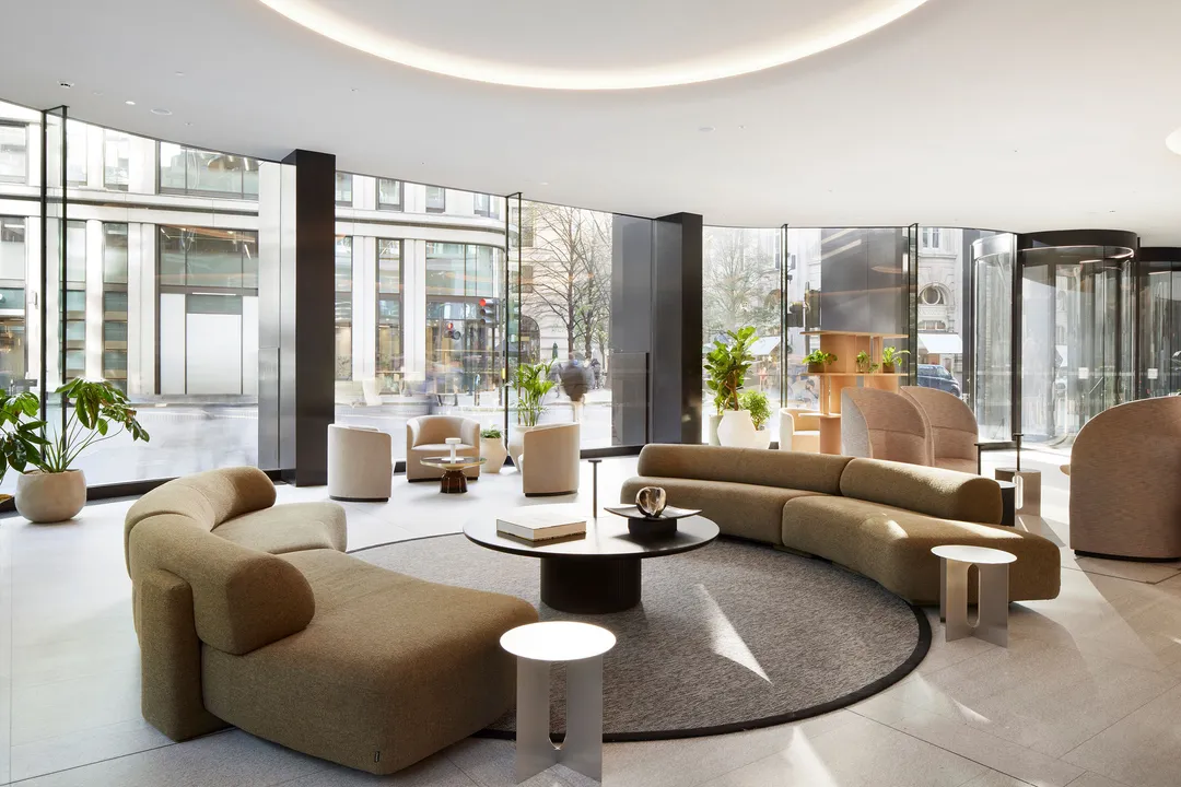 Reception seating area