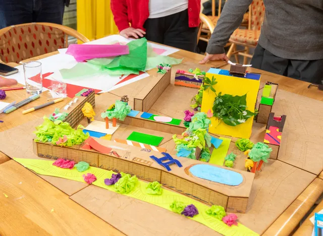 Photograph of completed model