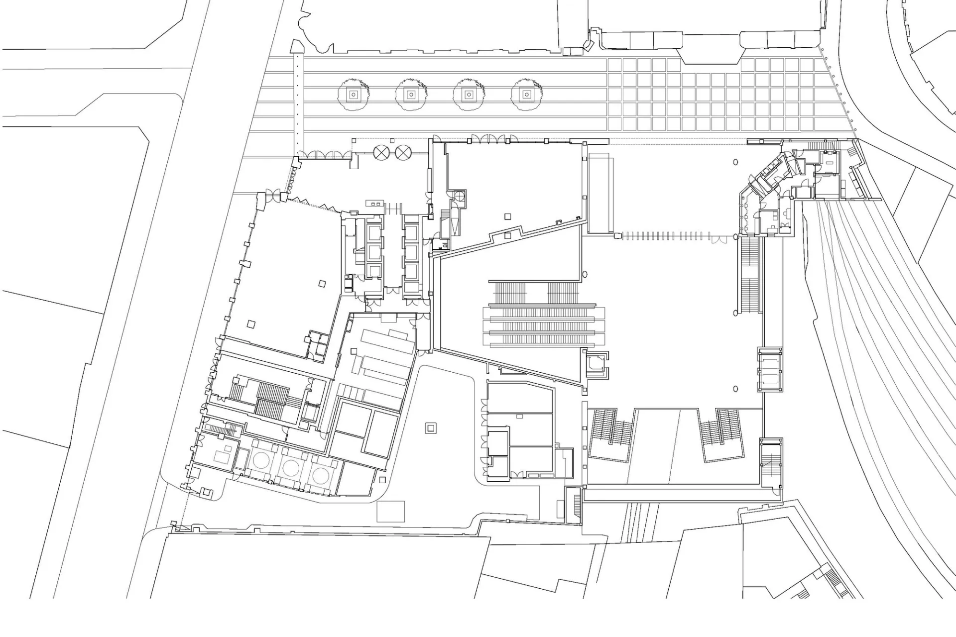 architectural drawing of ground floor