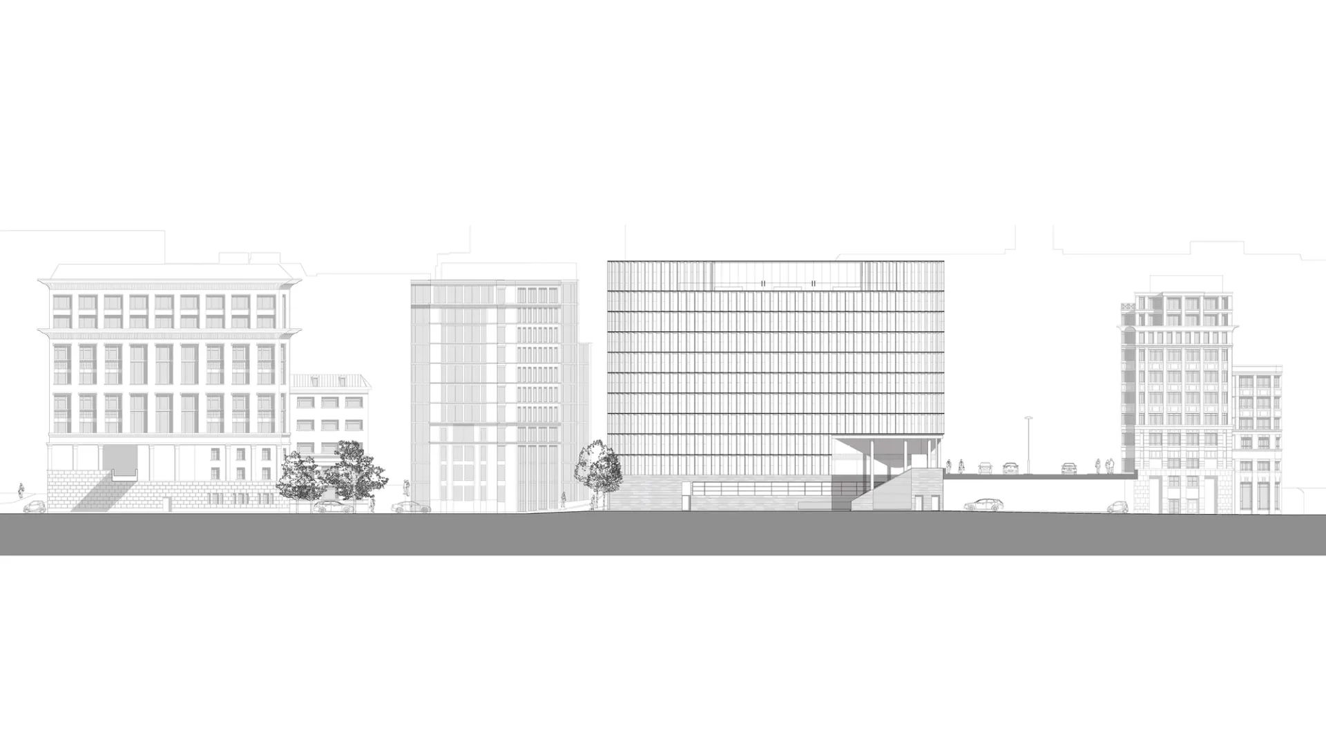 Architectural drawing elevation