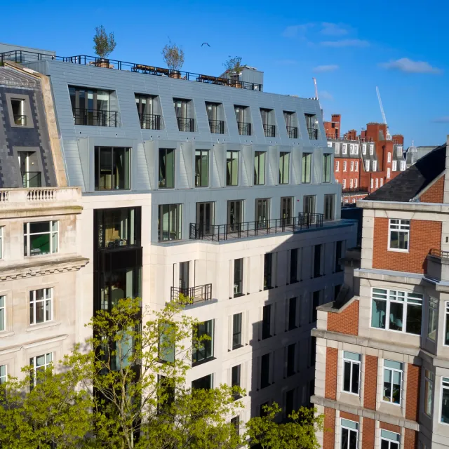 Triple height mansard roof 