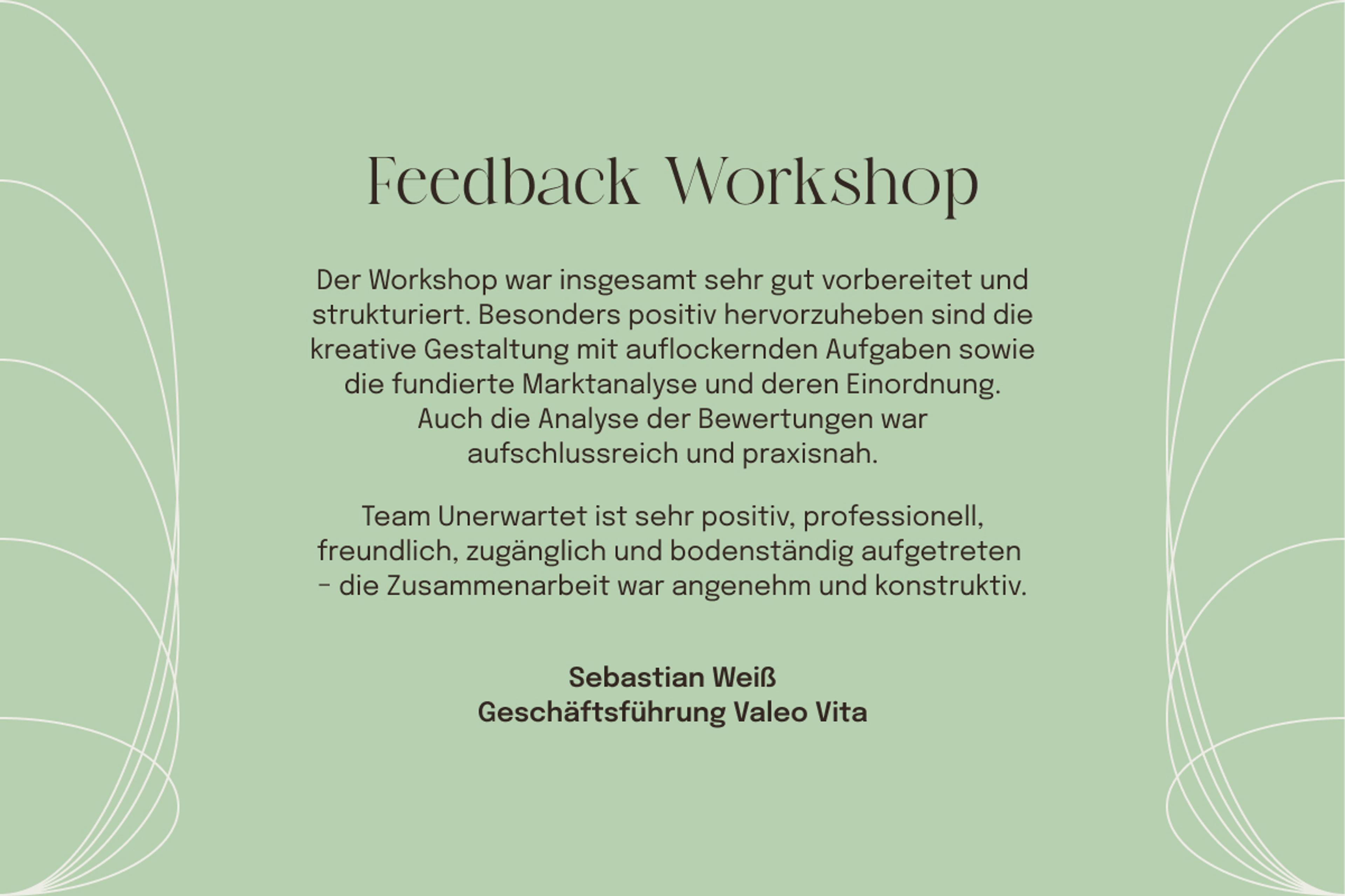 Kundenrezension Valeo Vita