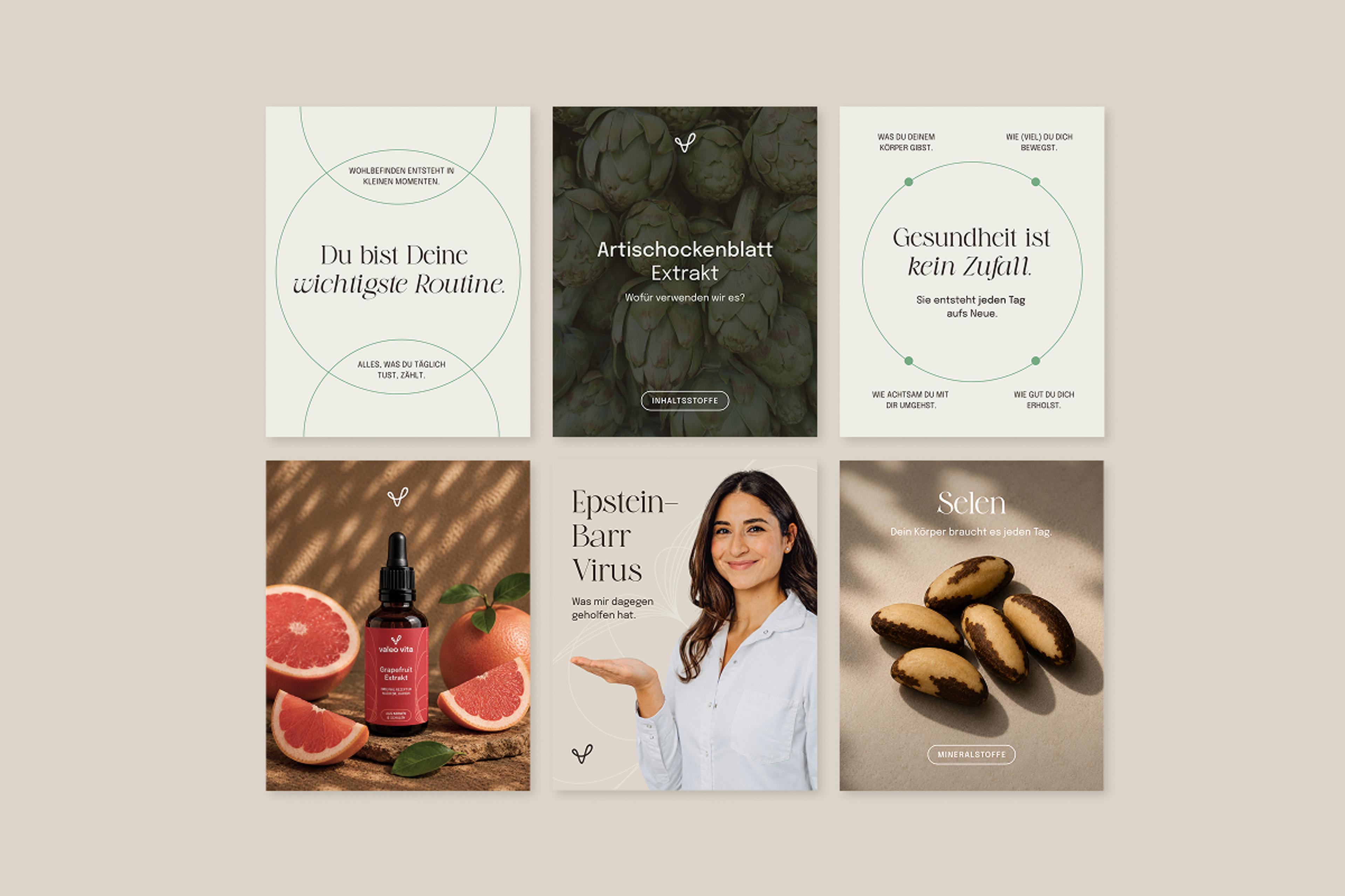 Valeo Vita Brand Refresh on Social Media