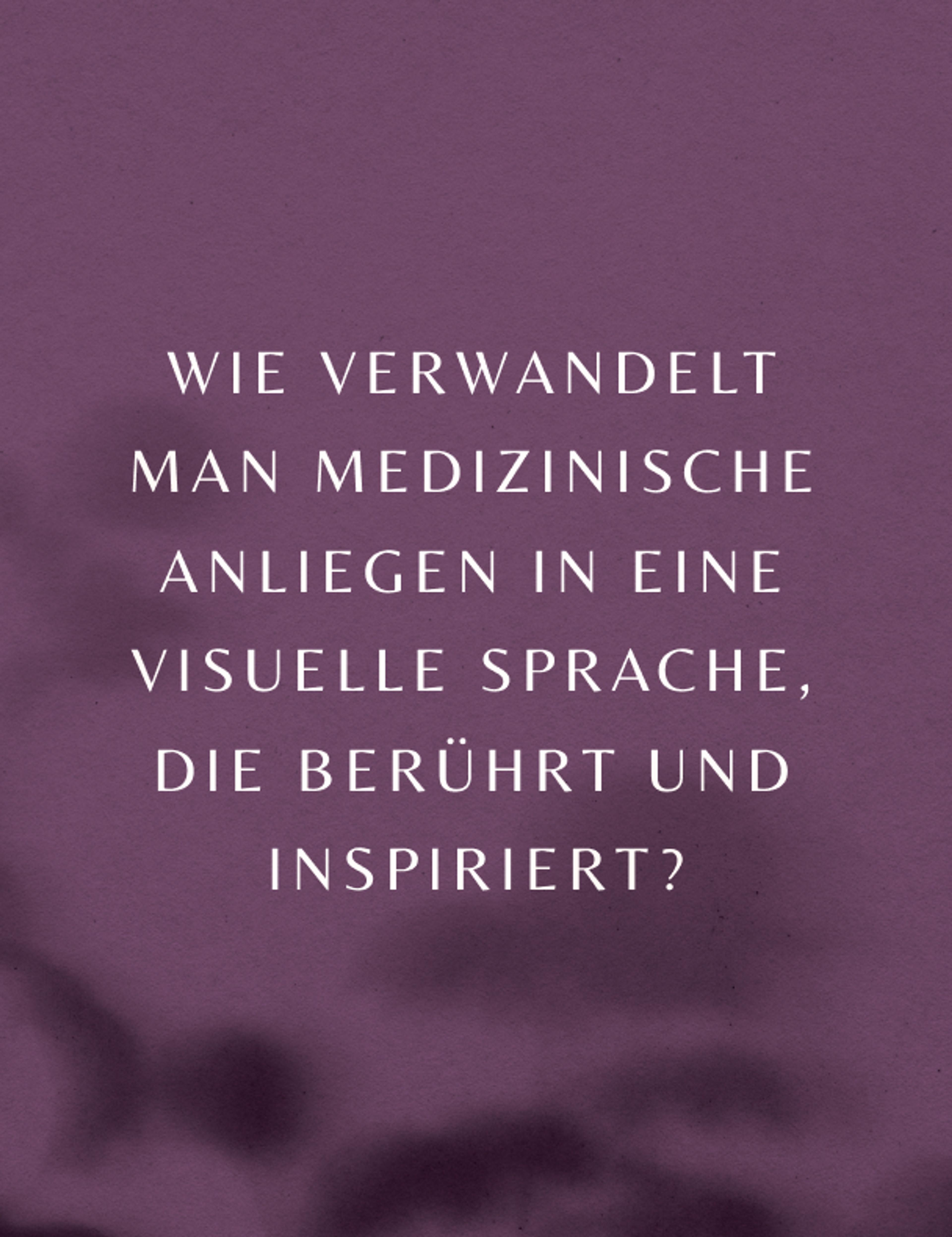 Visuelle Sprache im Branding von Dr. Gerhild Weiß, inspiriert von medizinischen Anliegen, Graz.