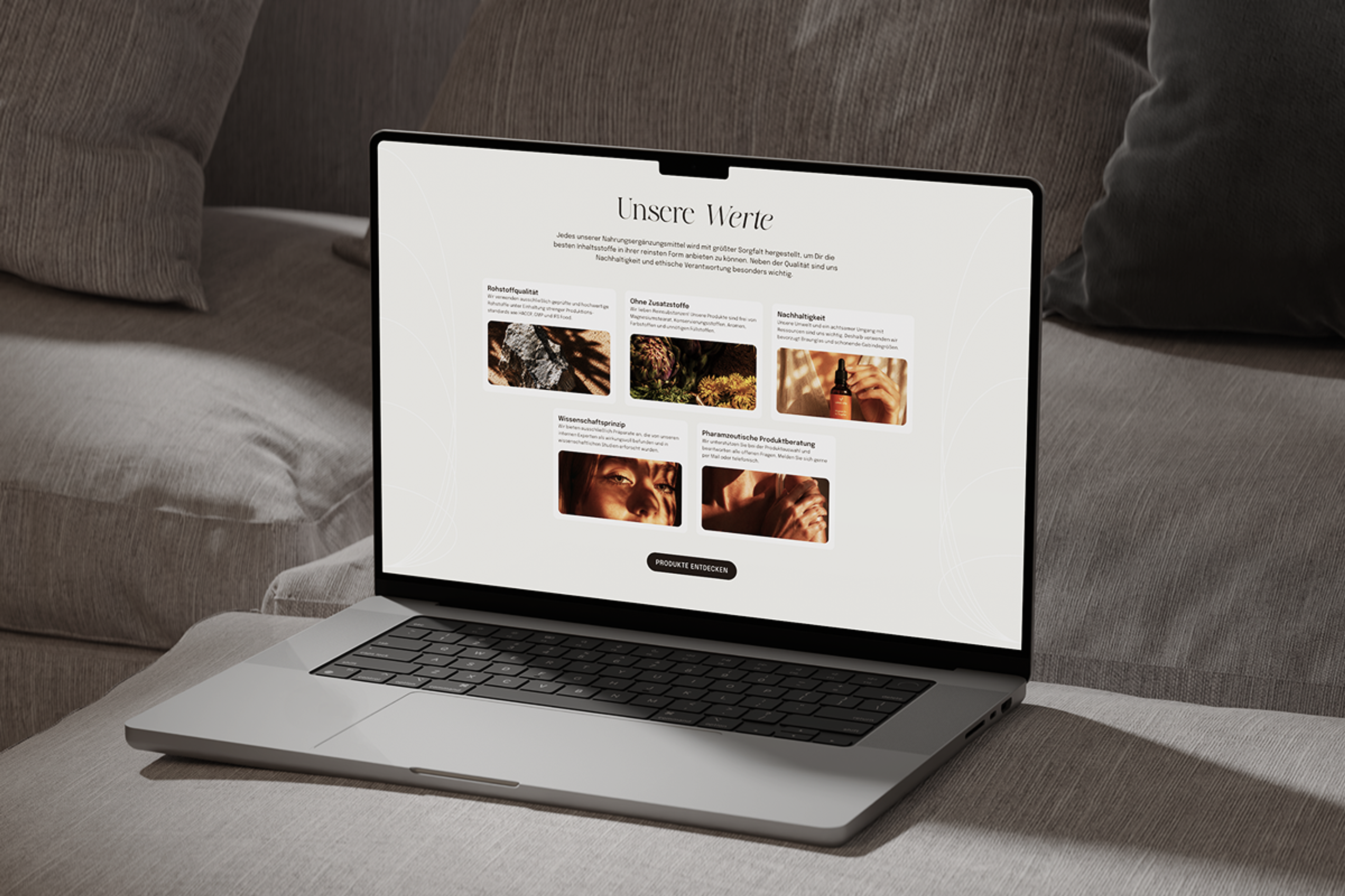 Werte von Valeo Vita im Webdesign 