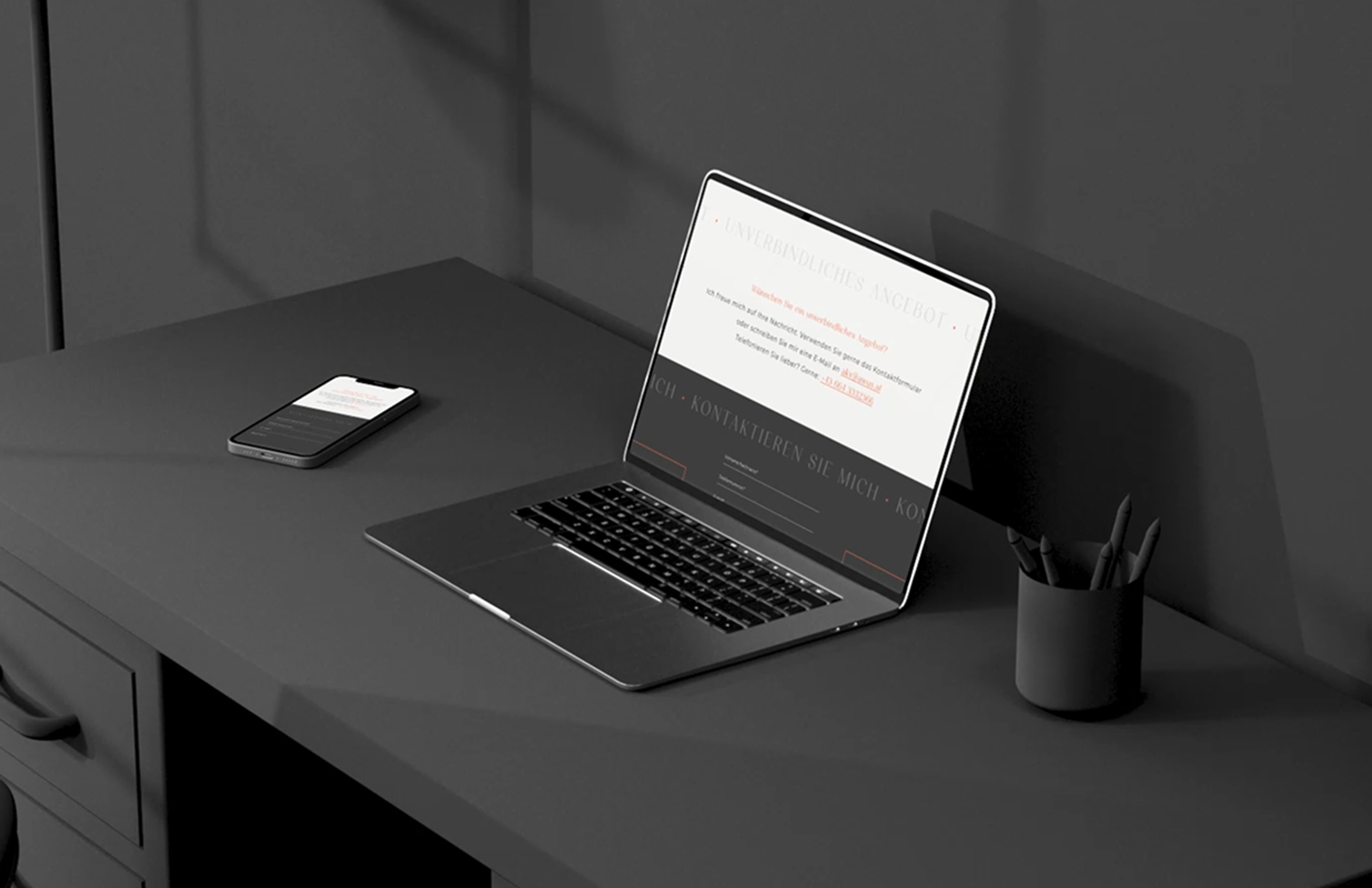 An Wort & Stelle von Ann Köle-Vanderghinste Logo, Branding und Webdesign gestaltet von Unerwartet Branding und Design in Graz